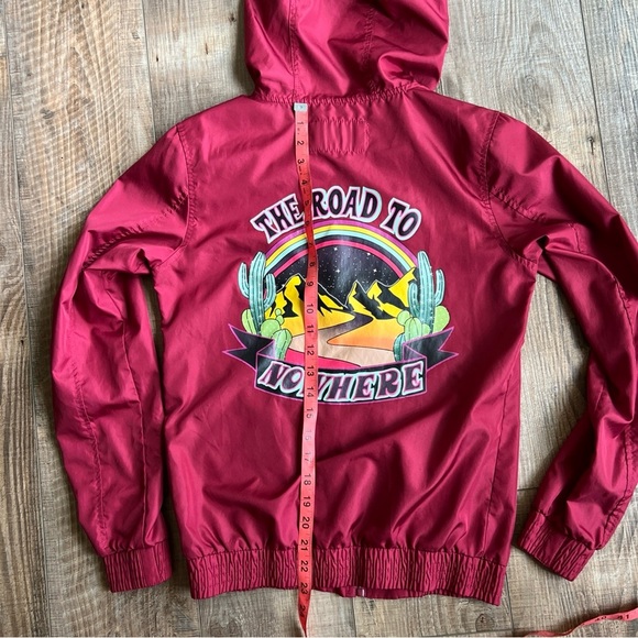 Empyre Red Graphic Hoodie Windbreaker Jacket - Picture 4 of 7